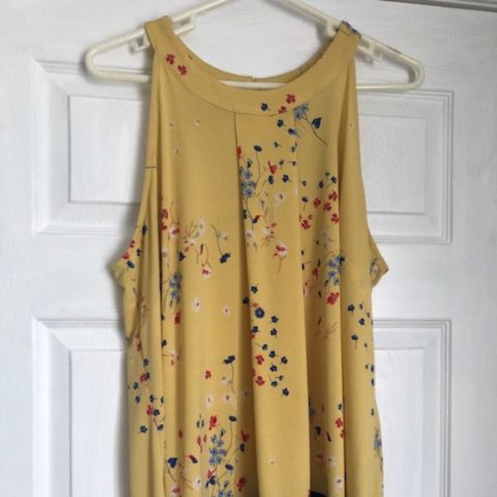 Sleeveless Yellow Shirt